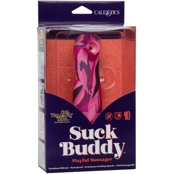 CalExotics Naughty Bits Suck Buddy Playful Rechargeable Clitoral Massager - Extreme Toyz Singapore - https://extremetoyz.com.sg - Sex Toys and Lingerie Online Store