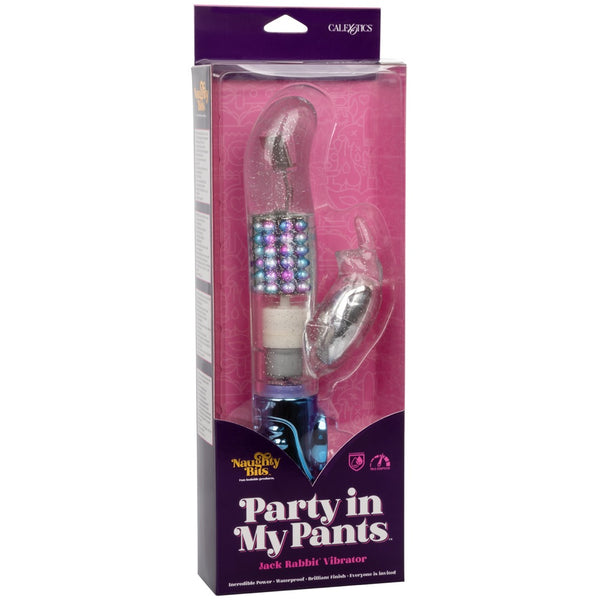 CalExotics Naughty Bits Party in my Pants Jack Rabbit Vibrator - Extreme Toyz Singapore - https://extremetoyz.com.sg - Sex Toys and Lingerie Online Store - Bondage Gear / Vibrators / Electrosex Toys / Wireless Remote Control Vibes / Sexy Lingerie and Role Play / BDSM / Dungeon Furnitures / Dildos and Strap Ons &nbsp;/ Anal and Prostate Massagers / Anal Douche and Cleaning Aide / Delay Sprays and Gels / Lubricants and more...