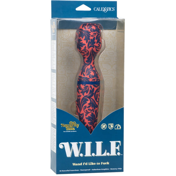CalExotics Naughty Bits W.I.L.F. Wand I'd Like to Fuck - Extreme Toyz Singapore - https://extremetoyz.com.sg - Sex Toys and Lingerie Online Store - Bondage Gear / Vibrators / Electrosex Toys / Wireless Remote Control Vibes / Sexy Lingerie and Role Play / BDSM / Dungeon Furnitures / Dildos and Strap Ons &nbsp;/ Anal and Prostate Massagers / Anal Douche and Cleaning Aide / Delay Sprays and Gels / Lubricants and more...
