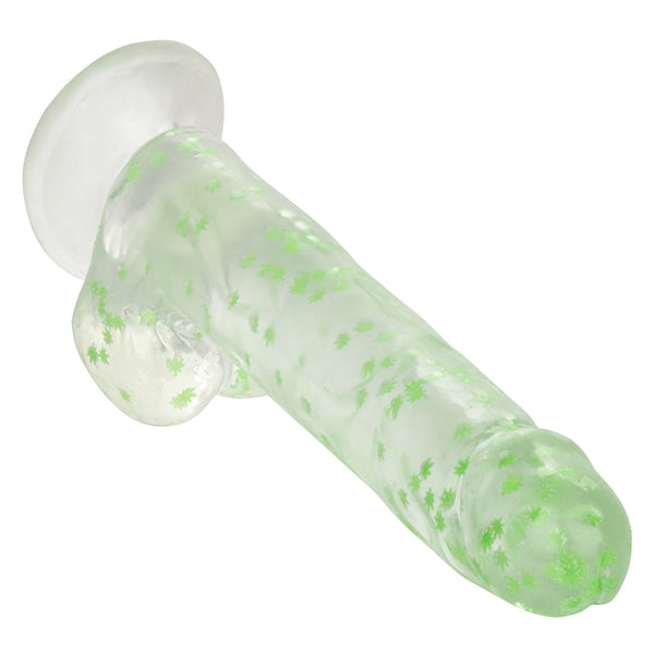 CalExotics Naughty Bits I Leaf Dick Glow-In-The-Dark Weed Leaf Dildo - Extreme Toyz Singapore - https://extremetoyz.com.sg - Sex Toys and Lingerie Online Store - Bondage Gear / Vibrators / Electrosex Toys / Wireless Remote Control Vibes / Sexy Lingerie and Role Play / BDSM / Dungeon Furnitures / Dildos and Strap Ons &nbsp;/ Anal and Prostate Massagers / Anal Douche and Cleaning Aide / Delay Sprays and Gels / Lubricants and more...