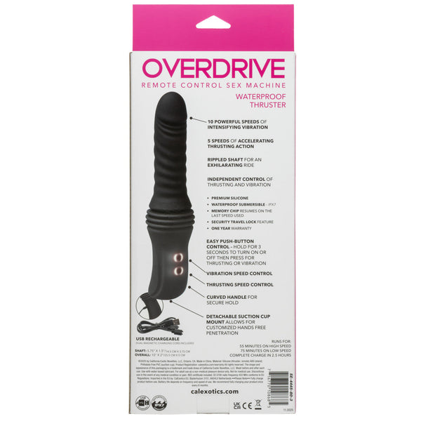 Overdrive Remote Control Sex Machine Waterproof Thruster