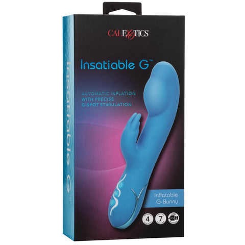 CalExotics Insatiable G Inflatable G-Bunny Rechargeable Rabbit Vibrator - Extreme Toyz Singapore - https://extremetoyz.com.sg - Sex Toys and Lingerie Online Store - Bondage Gear / Vibrators / Electrosex Toys / Wireless Remote Control Vibes / Sexy Lingerie and Role Play / BDSM / Dungeon Furnitures / Dildos and Strap Ons &nbsp;/ Anal and Prostate Massagers / Anal Douche and Cleaning Aide / Delay Sprays and Gels / Lubricants and more...