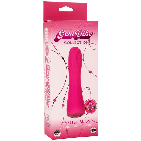 CalExotics Gem Vibe Collection Bliss Rechargeable Vibrator - Extreme Toyz Singapore - https://extremetoyz.com.sg - Sex Toys and Lingerie Online Store - Bondage Gear / Vibrators / Electrosex Toys / Wireless Remote Control Vibes / Sexy Lingerie and Role Play / BDSM / Dungeon Furnitures / Dildos and Strap Ons &nbsp;/ Anal and Prostate Massagers / Anal Douche and Cleaning Aide / Delay Sprays and Gels / Lubricants and more...