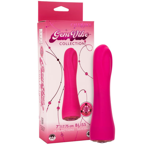 CalExotics Gem Vibe Collection Bliss Rechargeable Vibrator - Extreme Toyz Singapore - https://extremetoyz.com.sg - Sex Toys and Lingerie Online Store - Bondage Gear / Vibrators / Electrosex Toys / Wireless Remote Control Vibes / Sexy Lingerie and Role Play / BDSM / Dungeon Furnitures / Dildos and Strap Ons &nbsp;/ Anal and Prostate Massagers / Anal Douche and Cleaning Aide / Delay Sprays and Gels / Lubricants and more...