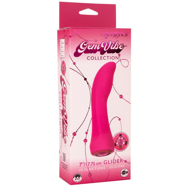 CalExotics Gem Vibe Collection Glider Rechargeable G-Spot Vibrator - Extreme Toyz Singapore - https://extremetoyz.com.sg - Sex Toys and Lingerie Online Store - Bondage Gear / Vibrators / Electrosex Toys / Wireless Remote Control Vibes / Sexy Lingerie and Role Play / BDSM / Dungeon Furnitures / Dildos and Strap Ons &nbsp;/ Anal and Prostate Massagers / Anal Douche and Cleaning Aide / Delay Sprays and Gels / Lubricants and more...