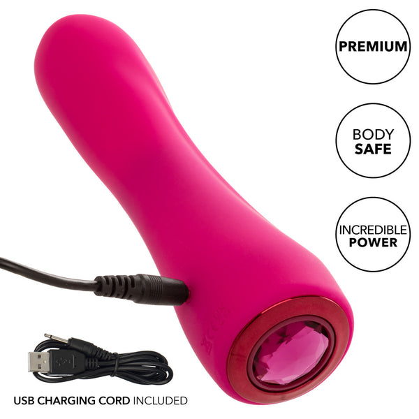CalExotics Gem Vibe Collection Glider Rechargeable G-Spot Vibrator - Extreme Toyz Singapore - https://extremetoyz.com.sg - Sex Toys and Lingerie Online Store - Bondage Gear / Vibrators / Electrosex Toys / Wireless Remote Control Vibes / Sexy Lingerie and Role Play / BDSM / Dungeon Furnitures / Dildos and Strap Ons &nbsp;/ Anal and Prostate Massagers / Anal Douche and Cleaning Aide / Delay Sprays and Gels / Lubricants and more...