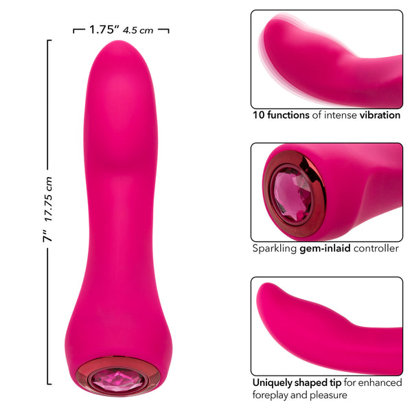 CalExotics Gem Vibe Collection Glider Rechargeable G-Spot Vibrator - Extreme Toyz Singapore - https://extremetoyz.com.sg - Sex Toys and Lingerie Online Store - Bondage Gear / Vibrators / Electrosex Toys / Wireless Remote Control Vibes / Sexy Lingerie and Role Play / BDSM / Dungeon Furnitures / Dildos and Strap Ons &nbsp;/ Anal and Prostate Massagers / Anal Douche and Cleaning Aide / Delay Sprays and Gels / Lubricants and more...