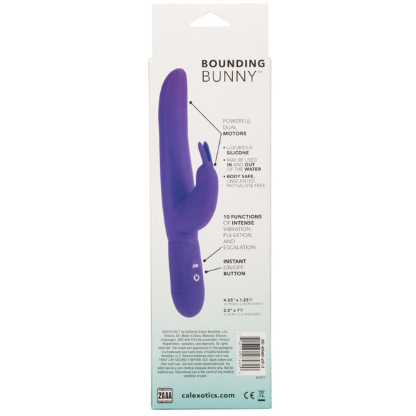Personality Vibes Bounding Bunny 10 Functions SIlicone Rabbit Vibrator - Purple