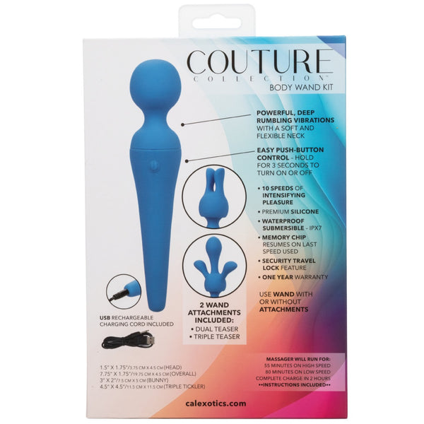 CalExotics Couture Collection Body Wand Kit - Extreme Toyz Singapore - https://extremetoyz.com.sg - Sex Toys and Lingerie Online Store - Bondage Gear / Vibrators / Electrosex Toys / Wireless Remote Control Vibes / Sexy Lingerie and Role Play / BDSM / Dungeon Furnitures / Dildos and Strap Ons &nbsp;/ Anal and Prostate Massagers / Anal Douche and Cleaning Aide / Delay Sprays and Gels / Lubricants and more...