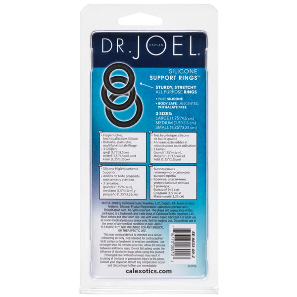 CalExotics Dr. Joel Kaplan Silicone Support Rings - Extreme Toyz Singapore - https://extremetoyz.com.sg - Sex Toys and Lingerie Online Store - Bondage Gear / Vibrators / Electrosex Toys / Wireless Remote Control Vibes / Sexy Lingerie and Role Play / BDSM / Dungeon Furnitures / Dildos and Strap Ons &nbsp;/ Anal and Prostate Massagers / Anal Douche and Cleaning Aide / Delay Sprays and Gels / Lubricants and more...