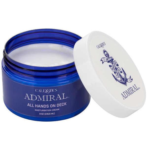 CalExotics Admiral All Hands on Deck Masturbation Cream Jar 8 oz. - Extreme Toyz Singapore - https://extremetoyz.com.sg - Sex Toys and Lingerie Online Store - Bondage Gear / Vibrators / Electrosex Toys / Wireless Remote Control Vibes / Sexy Lingerie and Role Play / BDSM / Dungeon Furnitures / Dildos and Strap Ons &nbsp;/ Anal and Prostate Massagers / Anal Douche and Cleaning Aide / Delay Sprays and Gels / Lubricants and more...