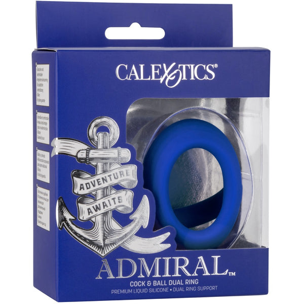 CalExotics Admiral Cock & Ball Dual Ring - Extreme Toyz Singapore - https://extremetoyz.com.sg - Sex Toys and Lingerie Online Store  Edit alt text