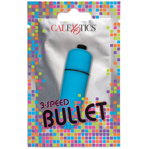 CalExotics Fun Packs Foil Pack 3-Speed Bullet Vibrator - Blue - Extreme Toyz Singapore - https://extremetoyz.com.sg - Sex Toys and Lingerie Online Store - Bondage Gear / Vibrators / Electrosex Toys / Wireless Remote Control Vibes / Sexy Lingerie and Role Play / BDSM / Dungeon Furnitures / Dildos and Strap Ons &nbsp;/ Anal and Prostate Massagers / Anal Douche and Cleaning Aide / Delay Sprays and Gels / Lubricants and more...