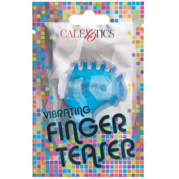 CalExotics Fun Packs Foil Pack Vibrating Finger Teaser - Blue - Extreme Toyz Singapore - https://extremetoyz.com.sg - Sex Toys and Lingerie Online Store - Bondage Gear / Vibrators / Electrosex Toys / Wireless Remote Control Vibes / Sexy Lingerie and Role Play / BDSM / Dungeon Furnitures / Dildos and Strap Ons &nbsp;/ Anal and Prostate Massagers / Anal Douche and Cleaning Aide / Delay Sprays and Gels / Lubricants and more...