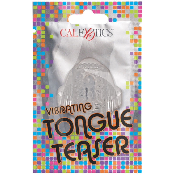 CalExotics Fun Packs Foil Pack Vibrating Tongue Teaser - Clear - Extreme Toyz Singapore - https://extremetoyz.com.sg - Sex Toys and Lingerie Online Store - Bondage Gear / Vibrators / Electrosex Toys / Wireless Remote Control Vibes / Sexy Lingerie and Role Play / BDSM / Dungeon Furnitures / Dildos and Strap Ons &nbsp;/ Anal and Prostate Massagers / Anal Douche and Cleaning Aide / Delay Sprays and Gels / Lubricants and more...