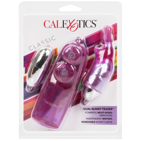 CalExotics Classic Dual Bunny Teaser Bullet Vibrator - Extreme Toyz Singapore - https://extremetoyz.com.sg - Sex Toys and Lingerie Online Store - Bondage Gear / Vibrators / Electrosex Toys / Wireless Remote Control Vibes / Sexy Lingerie and Role Play / BDSM / Dungeon Furnitures / Dildos and Strap Ons &nbsp;/ Anal and Prostate Massagers / Anal Douche and Cleaning Aide / Delay Sprays and Gels / Lubricants and more...