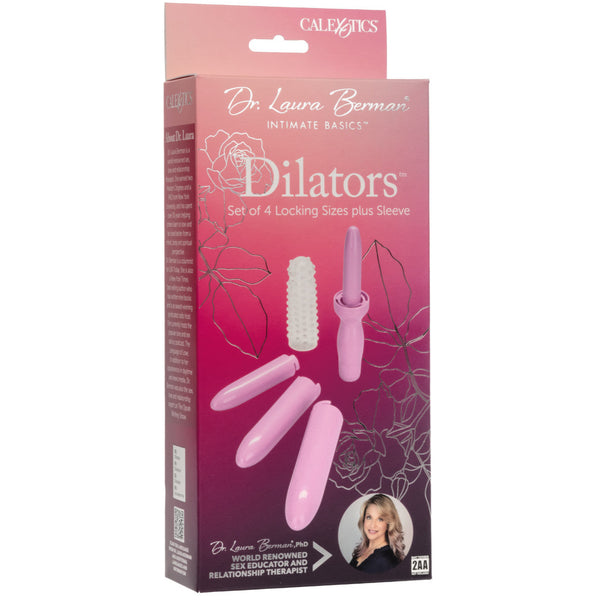 Dr. Laura Berman Dilators Set Of 4 Locking Sizes Plus Sleeve