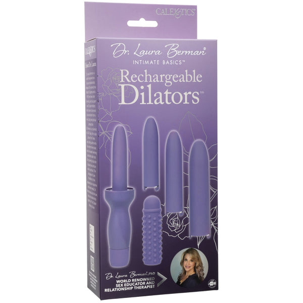 Dr. Laura Berman Rechargeable Dilators Set of 4 Locking Sizes Plus Sleeve