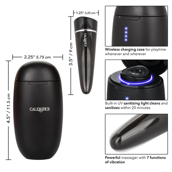 My Pod Vibrator with UV Sanitizing Light in Charging Case - Black