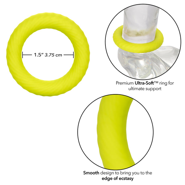 CalExotics Link Up Ultra-Soft Edge Silicone Cock Ring - Extreme Toyz Singapore - https://extremetoyz.com.sg - Sex Toys and Lingerie Online Store - Bondage Gear / Vibrators / Electrosex Toys / Wireless Remote Control Vibes / Sexy Lingerie and Role Play / BDSM / Dungeon Furnitures / Dildos and Strap Ons &nbsp;/ Anal and Prostate Massagers / Anal Douche and Cleaning Aide / Delay Sprays and Gels / Lubricants and more... 
