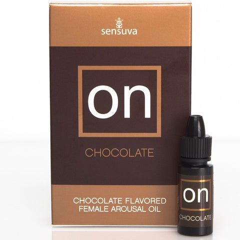 Sensuva On Chocolate Flavored Arousal Oil - 5ml - Extreme Toyz Singapore - https://extremetoyz.com.sg - Sex Toys and Lingerie Online Store - Bondage Gear / Vibrators / Electrosex Toys / Wireless Remote Control Vibes / Sexy Lingerie and Role Play / BDSM / Dungeon Furnitures / Dildos and Strap Ons &nbsp;/ Anal and Prostate Massagers / Anal Douche and Cleaning Aide / Delay Sprays and Gels / Lubricants and more...