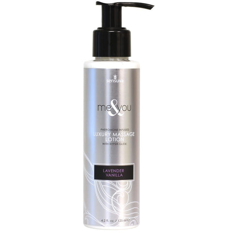 Sensuva Me & You Pheromone Infused Lavender Vanilla Luxury Massage Lotion - 125ml - Extreme Toyz Singapore - https://extremetoyz.com.sg - Sex Toys and Lingerie Online Store - Bondage Gear / Vibrators / Electrosex Toys / Wireless Remote Control Vibes / Sexy Lingerie and Role Play / BDSM / Dungeon Furnitures / Dildos and Strap Ons &nbsp;/ Anal and Prostate Massagers / Anal Douche and Cleaning Aide / Delay Sprays and Gels / Lubricants and more...