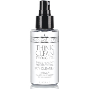 Sensuva Think Clean Thoughts Antibacterial Toy Cleaner - 59ml - Extreme Toyz Singapore - https://extremetoyz.com.sg - Sex Toys and Lingerie Online Store - Bondage Gear / Vibrators / Electrosex Toys / Wireless Remote Control Vibes / Sexy Lingerie and Role Play / BDSM / Dungeon Furnitures / Dildos and Strap Ons &nbsp;/ Anal and Prostate Massagers / Anal Douche and Cleaning Aide / Delay Sprays and Gels / Lubricants and more...