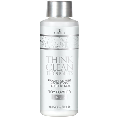 Sensuva Think Clean Thoughts Toy Powder - 56g - Extreme Toyz Singapore - https://extremetoyz.com.sg - Sex Toys and Lingerie Online Store - Bondage Gear / Vibrators / Electrosex Toys / Wireless Remote Control Vibes / Sexy Lingerie and Role Play / BDSM / Dungeon Furnitures / Dildos and Strap Ons &nbsp;/ Anal and Prostate Massagers / Anal Douche and Cleaning Aide / Delay Sprays and Gels / Lubricants and more...