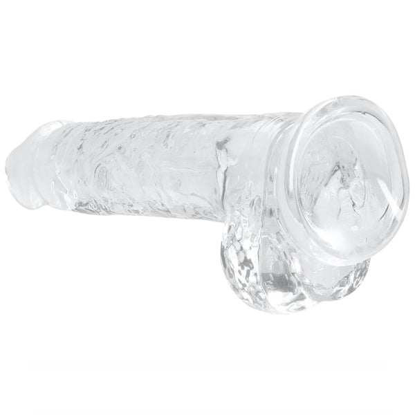 Shots America RealRock 8" Crystal Clear Dildo With Balls - Clear - Extreme Toyz Singapore - https://extremetoyz.com.sg - Sex Toys and Lingerie Online Store - Bondage Gear / Vibrators / Electrosex Toys / Wireless Remote Control Vibes / Sexy Lingerie and Role Play / BDSM / Dungeon Furnitures / Dildos and Strap Ons &nbsp;/ Anal and Prostate Massagers / Anal Douche and Cleaning Aide / Delay Sprays and Gels / Lubricants and more...