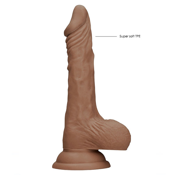 Shots America RealRock 8" Dong with Testicles - Tan - Extreme Toyz Singapore - https://extremetoyz.com.sg - Sex Toys and Lingerie Online Store - Bondage Gear / Vibrators / Electrosex Toys / Wireless Remote Control Vibes / Sexy Lingerie and Role Play / BDSM / Dungeon Furnitures / Dildos and Strap Ons &nbsp;/ Anal and Prostate Massagers / Anal Douche and Cleaning Aide / Delay Sprays and Gels / Lubricants and more...