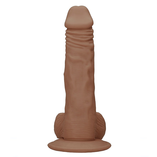 Shots America RealRock 8" Dong with Testicles - Tan - Extreme Toyz Singapore - https://extremetoyz.com.sg - Sex Toys and Lingerie Online Store - Bondage Gear / Vibrators / Electrosex Toys / Wireless Remote Control Vibes / Sexy Lingerie and Role Play / BDSM / Dungeon Furnitures / Dildos and Strap Ons &nbsp;/ Anal and Prostate Massagers / Anal Douche and Cleaning Aide / Delay Sprays and Gels / Lubricants and more...