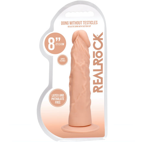 Shots America RealRock 8" Dong without Testicles - Light - Extreme Toyz Singapore - https://extremetoyz.com.sg - Sex Toys and Lingerie Online Store - Bondage Gear / Vibrators / Electrosex Toys / Wireless Remote Control Vibes / Sexy Lingerie and Role Play / BDSM / Dungeon Furnitures / Dildos and Strap Ons &nbsp;/ Anal and Prostate Massagers / Anal Douche and Cleaning Aide / Delay Sprays and Gels / Lubricants and more...