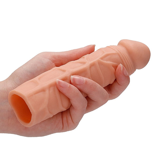 Shots America RealRock 7" Penis Sleeve - Light - Extreme Toyz Singapore - https://extremetoyz.com.sg - Sex Toys and Lingerie Online Store - Bondage Gear / Vibrators / Electrosex Toys / Wireless Remote Control Vibes / Sexy Lingerie and Role Play / BDSM / Dungeon Furnitures / Dildos and Strap Ons &nbsp;/ Anal and Prostate Massagers / Anal Douche and Cleaning Aide / Delay Sprays and Gels / Lubricants and more...