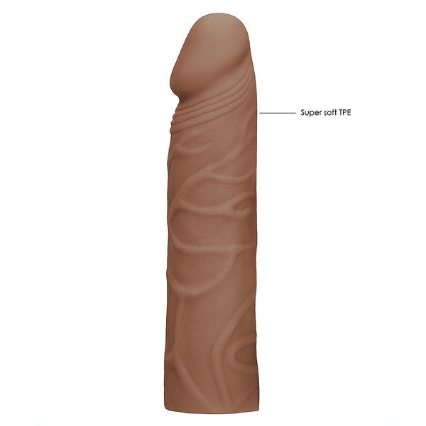 Shots America RealRock 7" Penis Sleeve - Tan - Extreme Toyz Singapore - https://extremetoyz.com.sg - Sex Toys and Lingerie Online Store - Bondage Gear / Vibrators / Electrosex Toys / Wireless Remote Control Vibes / Sexy Lingerie and Role Play / BDSM / Dungeon Furnitures / Dildos and Strap Ons &nbsp;/ Anal and Prostate Massagers / Anal Douche and Cleaning Aide / Delay Sprays and Gels / Lubricants and more...