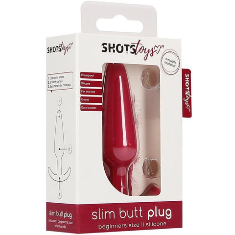 Beginners Slim Butt Plug - Red