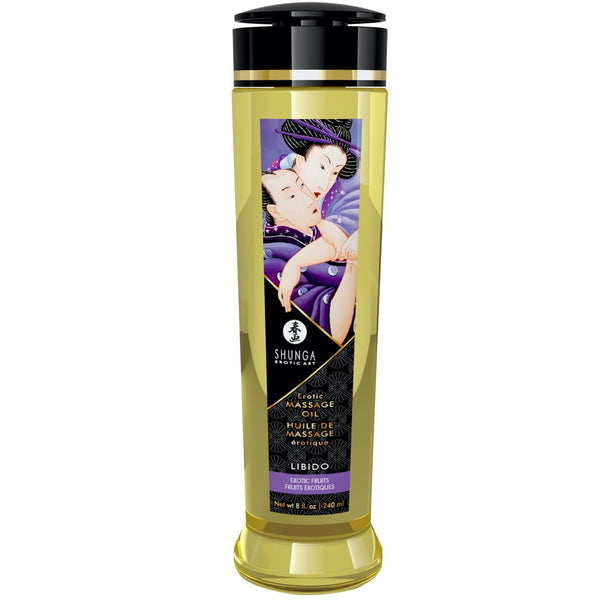 SHUNGA Erotic Massage Oil Libido - Exotic Fruits 240ml - Extreme Toyz Singapore - https://extremetoyz.com.sg - Sex Toys and Lingerie Online Store - Bondage Gear / Vibrators / Electrosex Toys / Wireless Remote Control Vibes / Sexy Lingerie and Role Play / BDSM / Dungeon Furnitures / Dildos and Strap Ons &nbsp;/ Anal and Prostate Massagers / Anal Douche and Cleaning Aide / Delay Sprays and Gels / Lubricants and more...