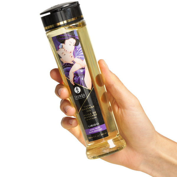 SHUNGA Erotic Massage Oil Libido - Exotic Fruits 240ml - Extreme Toyz Singapore - https://extremetoyz.com.sg - Sex Toys and Lingerie Online Store - Bondage Gear / Vibrators / Electrosex Toys / Wireless Remote Control Vibes / Sexy Lingerie and Role Play / BDSM / Dungeon Furnitures / Dildos and Strap Ons &nbsp;/ Anal and Prostate Massagers / Anal Douche and Cleaning Aide / Delay Sprays and Gels / Lubricants and more...