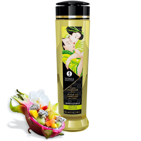 SHUNGA Erotic Massage Oil Irresistible - Asian Fusion 240ml - Extreme Toyz Singapore - https://extremetoyz.com.sg - Sex Toys and Lingerie Online Store - Bondage Gear / Vibrators / Electrosex Toys / Wireless Remote Control Vibes / Sexy Lingerie and Role Play / BDSM / Dungeon Furnitures / Dildos and Strap Ons &nbsp;/ Anal and Prostate Massagers / Anal Douche and Cleaning Aide / Delay Sprays and Gels / Lubricants and more...