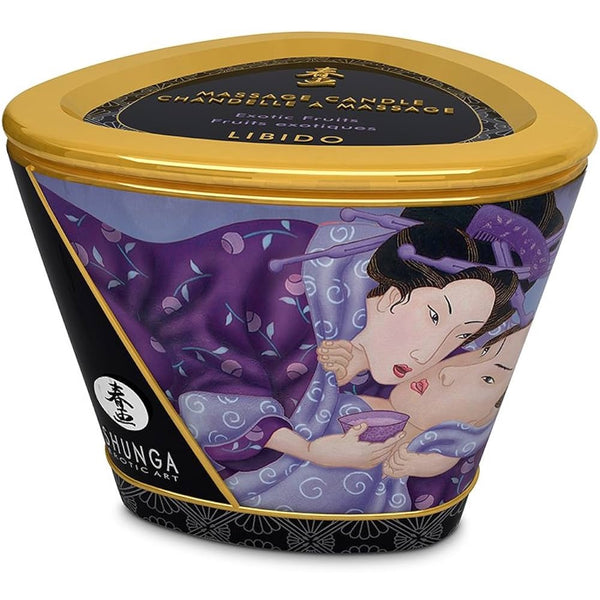 SHUNGA Massage Candle Libido - Exotic Fruits - Extreme Toyz Singapore - https://extremetoyz.com.sg - Sex Toys and Lingerie Online Store - Bondage Gear / Vibrators / Electrosex Toys / Wireless Remote Control Vibes / Sexy Lingerie and Role Play / BDSM / Dungeon Furnitures / Dildos and Strap Ons &nbsp;/ Anal and Prostate Massagers / Anal Douche and Cleaning Aide / Delay Sprays and Gels / Lubricants and more...