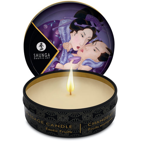 SHUNGA Mini Massage Candle Libido - Exotic Fruits - Extreme Toyz Singapore - https://extremetoyz.com.sg - Sex Toys and Lingerie Online Store - Bondage Gear / Vibrators / Electrosex Toys / Wireless Remote Control Vibes / Sexy Lingerie and Role Play / BDSM / Dungeon Furnitures / Dildos and Strap Ons &nbsp;/ Anal and Prostate Massagers / Anal Douche and Cleaning Aide / Delay Sprays and Gels / Lubricants and more...