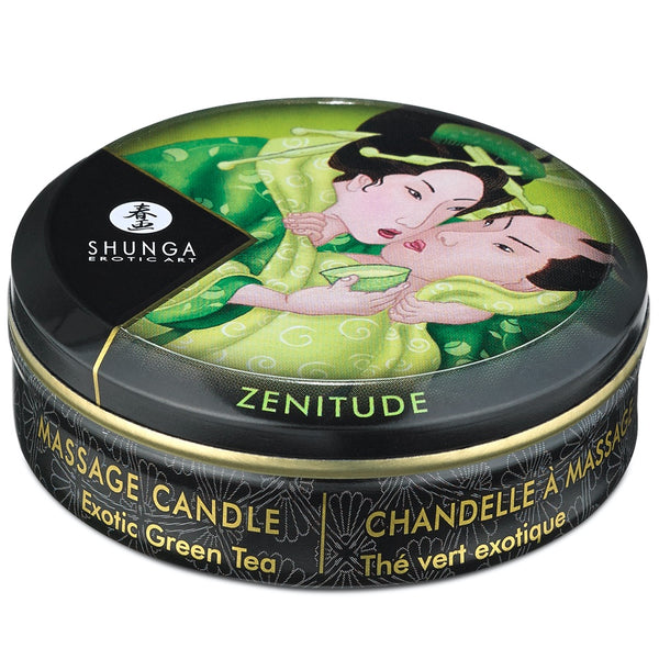 SHUNGA Mini Massage Candle Zenitude - Exotic Green Tea - Extreme Toyz Singapore - https://extremetoyz.com.sg - Sex Toys and Lingerie Online Store - Bondage Gear / Vibrators / Electrosex Toys / Wireless Remote Control Vibes / Sexy Lingerie and Role Play / BDSM / Dungeon Furnitures / Dildos and Strap Ons &nbsp;/ Anal and Prostate Massagers / Anal Douche and Cleaning Aide / Delay Sprays and Gels / Lubricants and more...