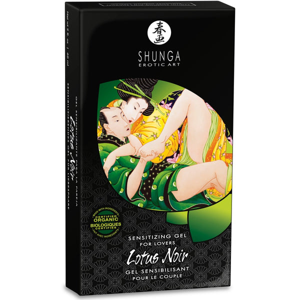 SHUNGA Lotus Noir Sensitizing Gel for Lovers - 60ml - Extreme Toyz Singapore - https://extremetoyz.com.sg - Sex Toys and Lingerie Online Store - Bondage Gear / Vibrators / Electrosex Toys / Wireless Remote Control Vibes / Sexy Lingerie and Role Play / BDSM / Dungeon Furnitures / Dildos and Strap Ons &nbsp;/ Anal and Prostate Massagers / Anal Douche and Cleaning Aide / Delay Sprays and Gels / Lubricants and more...