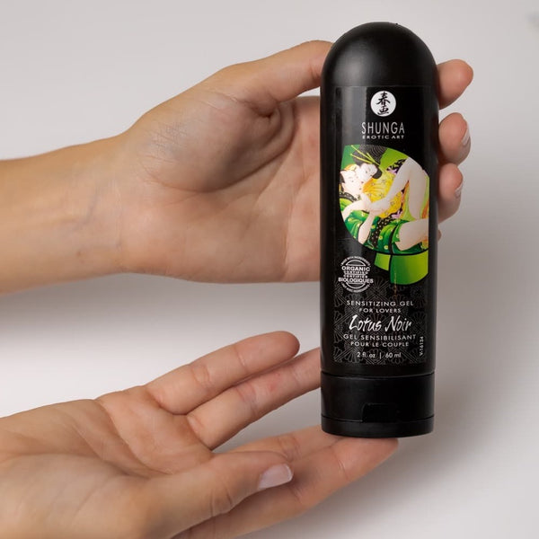 SHUNGA Lotus Noir Sensitizing Gel for Lovers - 60ml - Extreme Toyz Singapore - https://extremetoyz.com.sg - Sex Toys and Lingerie Online Store - Bondage Gear / Vibrators / Electrosex Toys / Wireless Remote Control Vibes / Sexy Lingerie and Role Play / BDSM / Dungeon Furnitures / Dildos and Strap Ons &nbsp;/ Anal and Prostate Massagers / Anal Douche and Cleaning Aide / Delay Sprays and Gels / Lubricants and more...