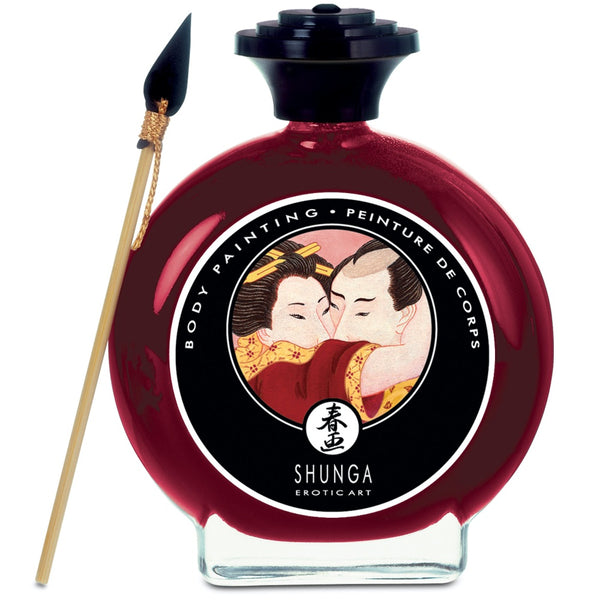 SHUNGA Copy of Edible Body Paint - Sparkling Strawberry Wine 100ml - Extreme Toyz Singapore - https://extremetoyz.com.sg - Sex Toys and Lingerie Online Store - Bondage Gear / Vibrators / Electrosex Toys / Wireless Remote Control Vibes / Sexy Lingerie and Role Play / BDSM / Dungeon Furnitures / Dildos and Strap Ons &nbsp;/ Anal and Prostate Massagers / Anal Douche and Cleaning Aide / Delay Sprays and Gels / Lubricants and more...