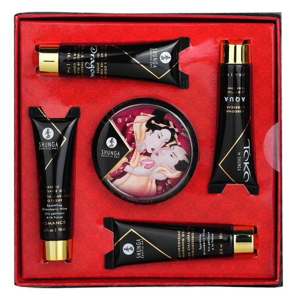SHUNGA Geisha's Secrets Gift Set - Sparkling Strawberry Wine - Extreme Toyz Singapore - https://extremetoyz.com.sg - Sex Toys and Lingerie Online Store - Bondage Gear / Vibrators / Electrosex Toys / Wireless Remote Control Vibes / Sexy Lingerie and Role Play / BDSM / Dungeon Furnitures / Dildos and Strap Ons &nbsp;/ Anal and Prostate Massagers / Anal Douche and Cleaning Aide / Delay Sprays and Gels / Lubricants and more...