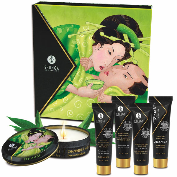 SHUNGA Geisha's Secrets Gift Set - Exotic Green Tea - Extreme Toyz Singapore - https://extremetoyz.com.sg - Sex Toys and Lingerie Online Store - Bondage Gear / Vibrators / Electrosex Toys / Wireless Remote Control Vibes / Sexy Lingerie and Role Play / BDSM / Dungeon Furnitures / Dildos and Strap Ons &nbsp;/ Anal and Prostate Massagers / Anal Douche and Cleaning Aide / Delay Sprays and Gels / Lubricants and more...