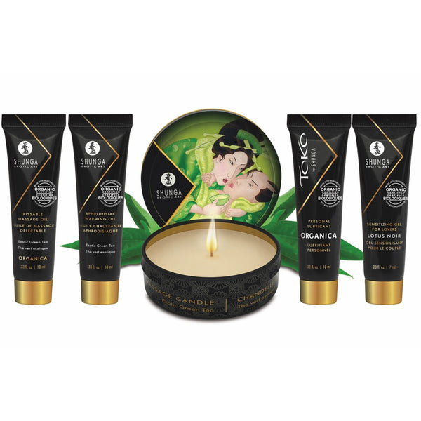 SHUNGA Geisha's Secrets Gift Set - Exotic Green Tea - Extreme Toyz Singapore - https://extremetoyz.com.sg - Sex Toys and Lingerie Online Store - Bondage Gear / Vibrators / Electrosex Toys / Wireless Remote Control Vibes / Sexy Lingerie and Role Play / BDSM / Dungeon Furnitures / Dildos and Strap Ons &nbsp;/ Anal and Prostate Massagers / Anal Douche and Cleaning Aide / Delay Sprays and Gels / Lubricants and more...