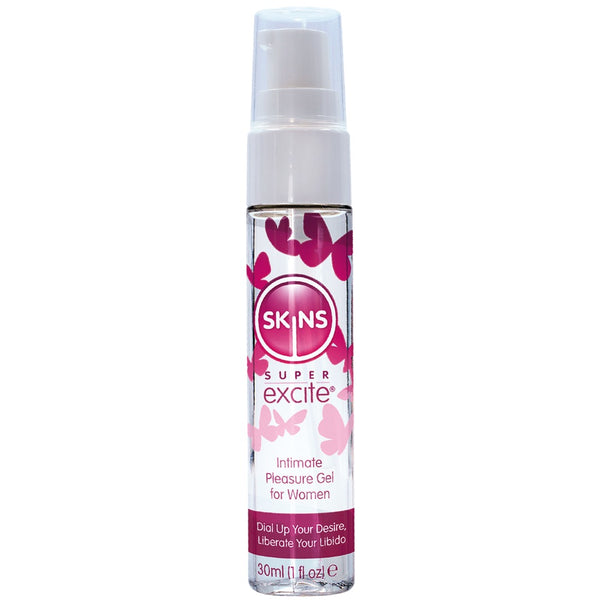 SKINS Super Excite Intimate Pleasure Gel for Women - 30ml - Extreme Toyz Singapore - https://extremetoyz.com.sg - Sex Toys and Lingerie Online Store - Bondage Gear / Vibrators / Electrosex Toys / Wireless Remote Control Vibes / Sexy Lingerie and Role Play / BDSM / Dungeon Furnitures / Dildos and Strap Ons  / Anal and Prostate Massagers / Anal Douche and Cleaning Aide / Delay Sprays and Gels / Lubricants and more...