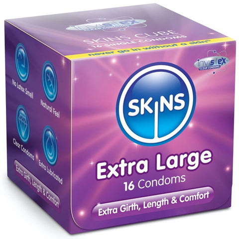 Skins Extra Large Condoms - 16 Pack - Extreme Toyz Singapore - https://extremetoyz.com.sg - Sex Toys and Lingerie Online Store