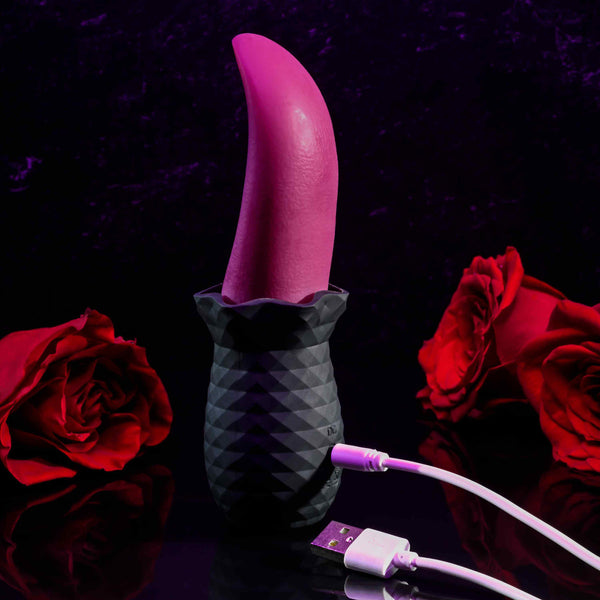 Selopa Tongue Teaser 10-Function  Rechargeable Vibrating & Flicking Vibrator